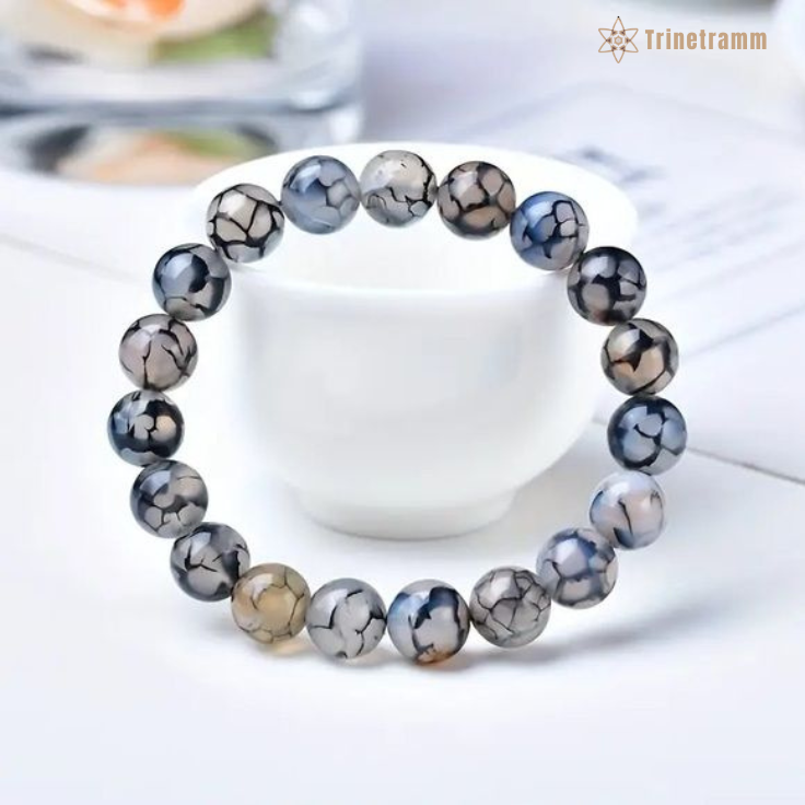 Dragon Vein Agate Bracelet