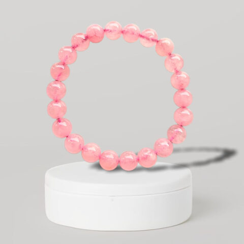 Rose-Quartz-Pink-Crystal-Beaded-Bracelet
